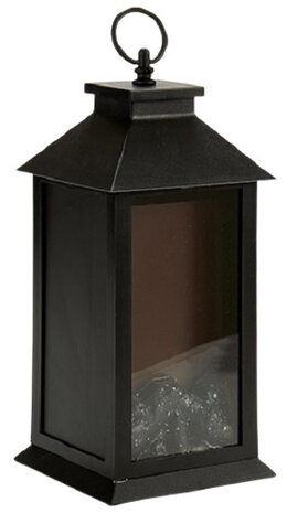 lantaarn LED 14 x 30,5 x 14 cm zwart