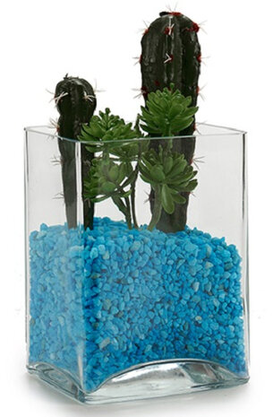 decoratiestenen 5,3 x 17 cm 500 gram blauw