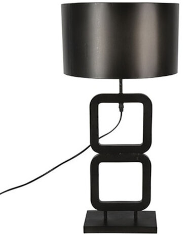tafellamp Paxton 31 x 64 cm E27 staal 40W zwart