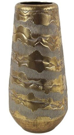 vaas Peggie 19 x 40,5 cm staal goud