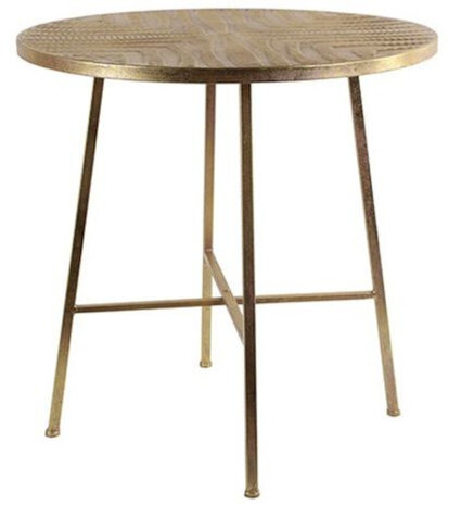 bijzettafel Madera 60 x 60,5 cm staal goud