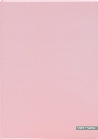 schrift Soft Touch Pastel gelinieerd A4 roze