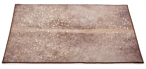 vloerkleed 133 x 190 cm polyester bruin