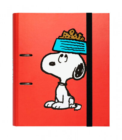 ringbandmap Snoopy 2-rings A4 karton rood