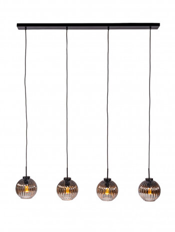 hanglamp Berlin 18 x 150 cm E27 glas bruin
