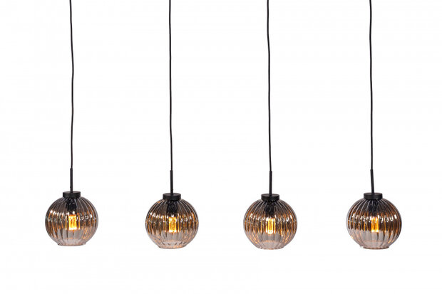 hanglamp Berlin 18 x 150 cm E27 glas bruin