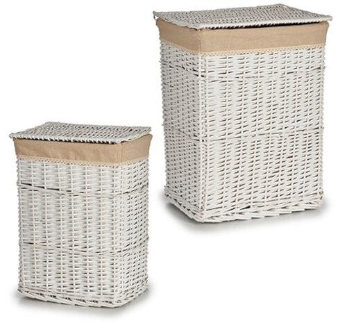 wasmanden 40/15 liter riet beige 2 stuks