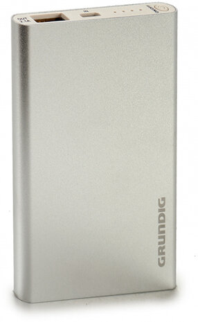 powerbank 4000 mAh 11 cm zilver