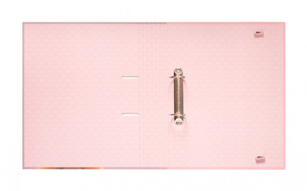 ringbandmap hond 2-rings A4 karton paars/roze