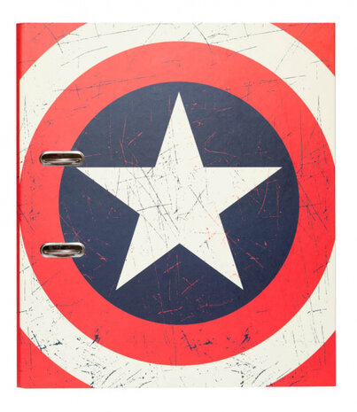 ordner Captain America 2-rings A4 rood/wit