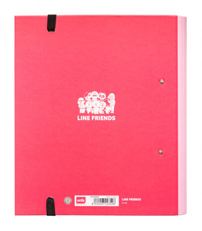 ringbandmap Beertje 2-rings A4 karton roze