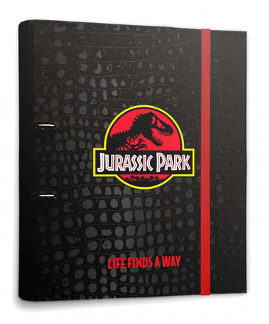 ringbandmap Jurassic Park 2-rings A4 karton zwart