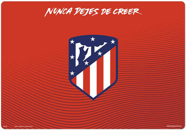 bureauonderlegger Atletico Madrid 34,5 x 49,5 cm PVC