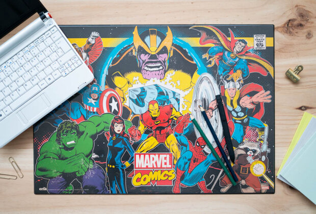 bureauonderlegger Retro Comics 34,5 x 49,5 cm PVC