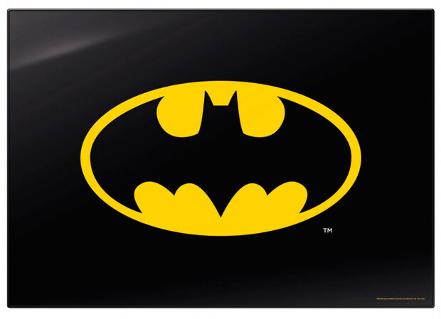bureauonderlegger Batman 34,5 x 49,5 cm PVC zwart
