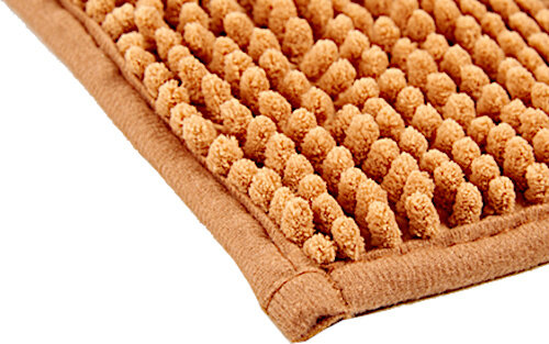 badmat 60 x 40 x 2 cm polyester bruin