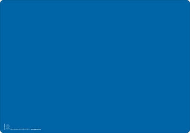 bureauonderlegger 34,5 x 49,5 PVC blauw