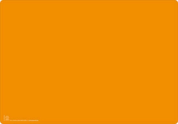 bureauonderlegger 34,5 x 49,5 PVC oranje