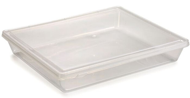 vershoudbakje 2,2 liter 21,8 x 25,6 cm transparant