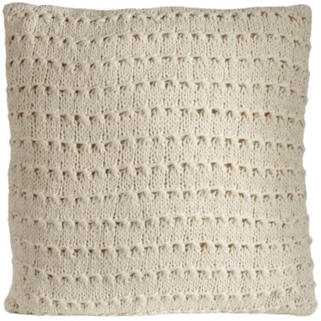 zitkussen boog 60 x 60 cm wol cr&egrave;me