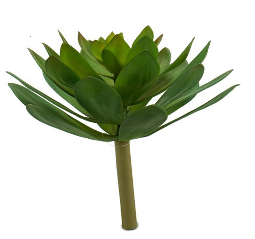 kunstplant Sharp Leaves 25 x 24 cm groen/geel