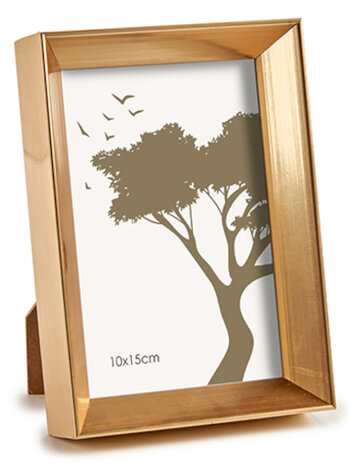 fotolijst 15 x 10 cm glas goud