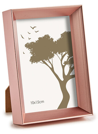 fotolijst 15 x 10 cm glas koper