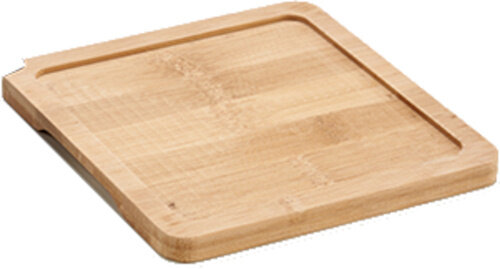braadslede 18,5 x 14 cm staal grijs/naturel 2-delig
