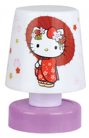 nachtlampje junior 7,5 x 11,5 cm wit/paars/rood