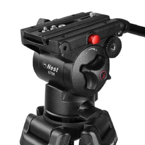 camerastatief NT-670 169 cm aluminium zwart 8-delig