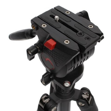 camerastatief NT-767 170 cm aluminium zwart 8-delig