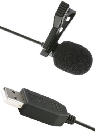 microfoonlavalier ULM10 USB 200 cm zwart 3-delig