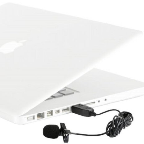 microfoonlavalier ULM10 USB 200 cm zwart 3-delig