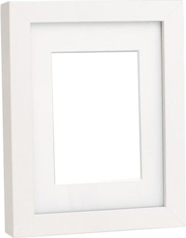 fotolijst Niki passe-partout 10 x 15/15 x 20 cm MDF wit