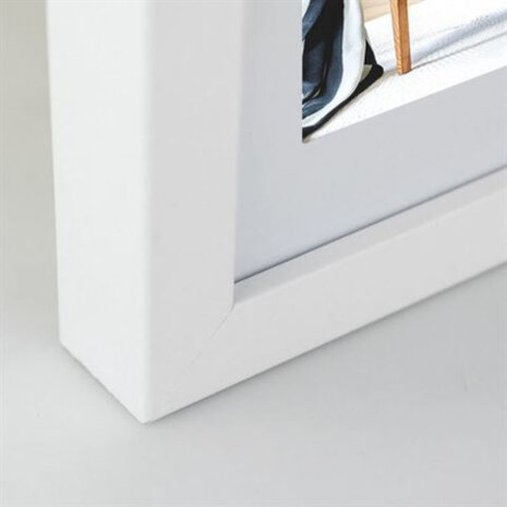 fotolijst Niki passe-partout 10 x 15/15 x 20 cm MDF wit