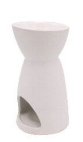 waxbrander Cone 10 x 15 cm keramiek wit