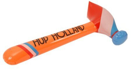 Opblaasbare hamer oranje 91 cm