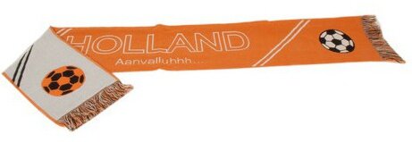 Sjaal Holland aanvalluhhh oranje 19 x 130 cm