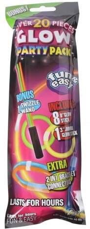 glowsticks feestverpakking 22-delig