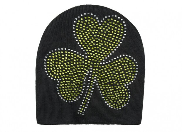 beanie Shiny Shamrock dames groen one size