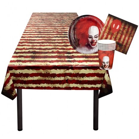 tafelpakket Horrorclown 25-delig
