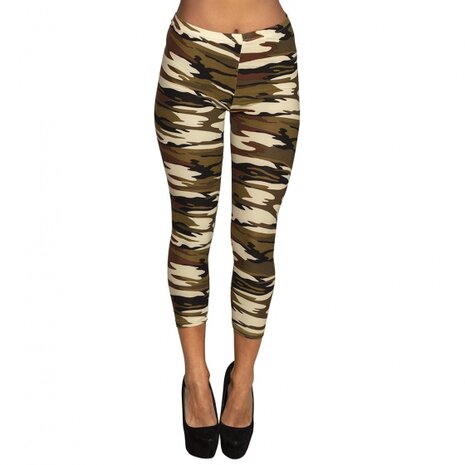 3/4 legging army dames maat M