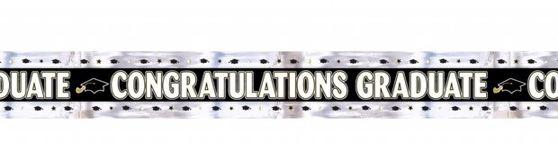 slinger Graduation folie 274 cm zwart/wit