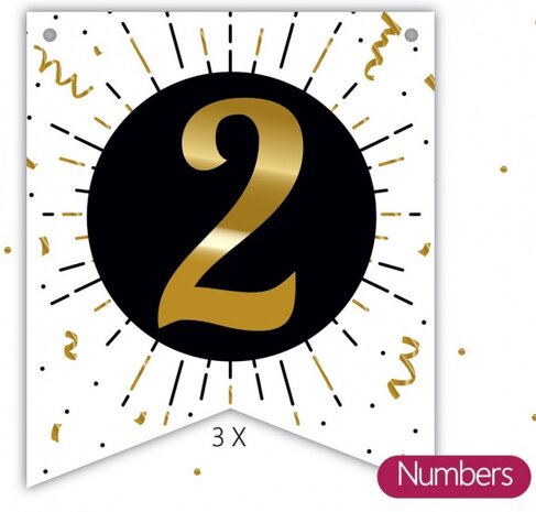 &#039;2&#039; vlaggenaccessoire 3 stuks