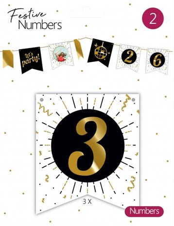 &#039;3&#039; vlaggenaccessoire 3 stuks