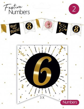 &#039;6&#039; vlaggenaccessoire 3 stuks