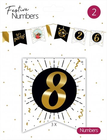 &#039;8&#039; vlaggenaccessoire 3 stuks