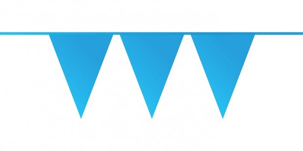 vlaggenlijn blauw 10 meter