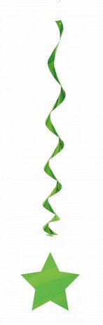 swirlslingers met ster groen 60 cm 3-stuks