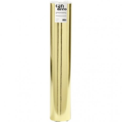 cadeaupapier 50 cm 100 m 65 g metallic goud